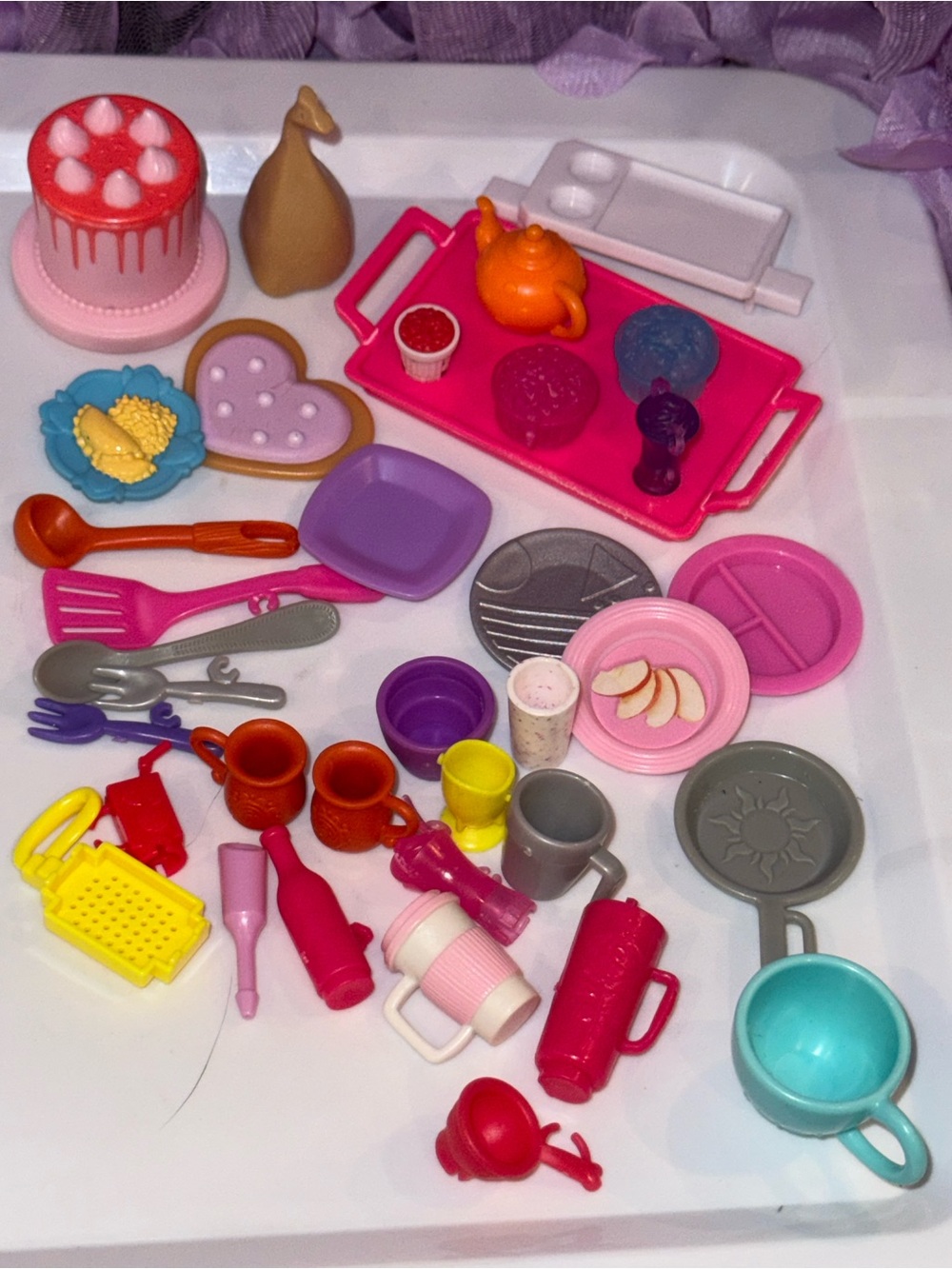 Barbie Mattel food and utensils accessories lot